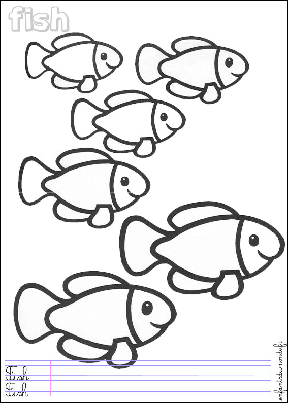 coloriage poisson 1